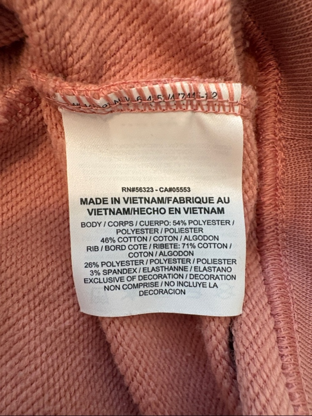 Nike Women's Small Dusty Rose Cropped Crew Sweatshirt with White Swoosh - Picture 4 of 7
